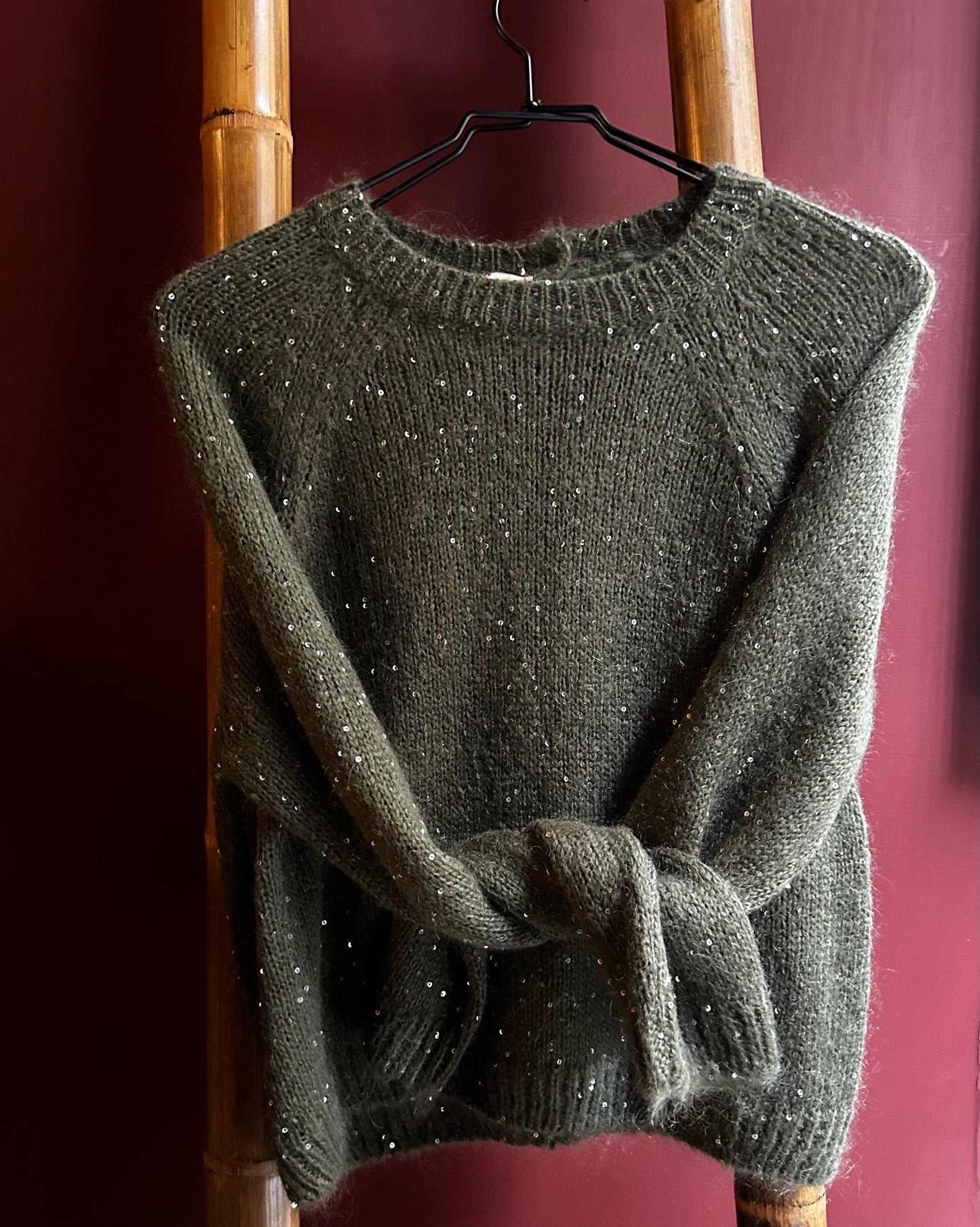Golf Mohair pailletes