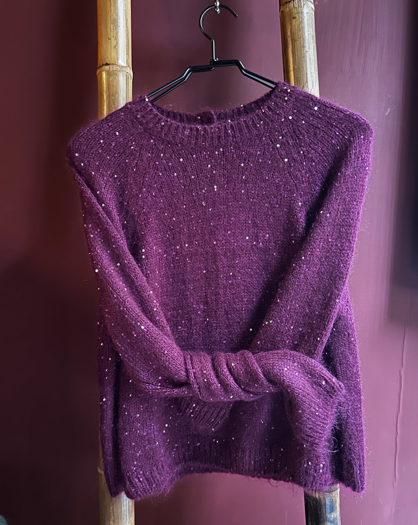 Golf Mohair pailletes