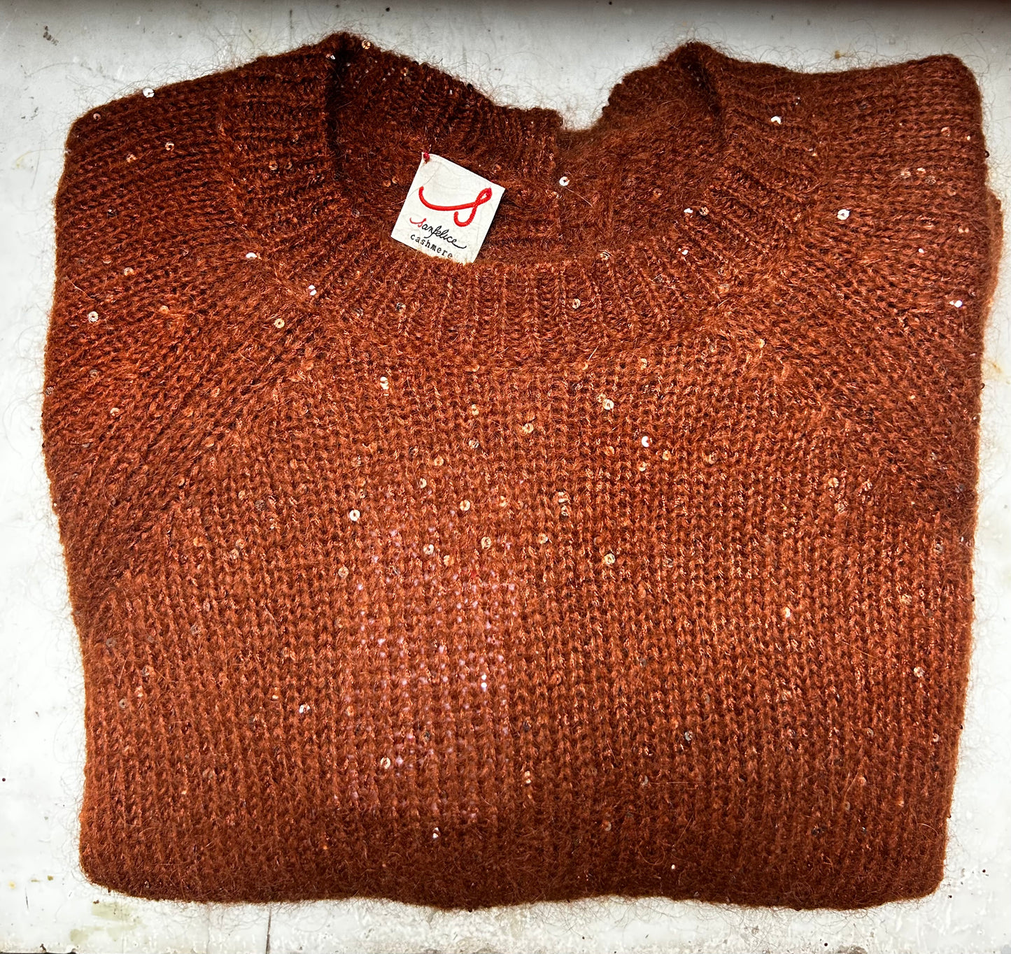 Golf Mohair pailletes