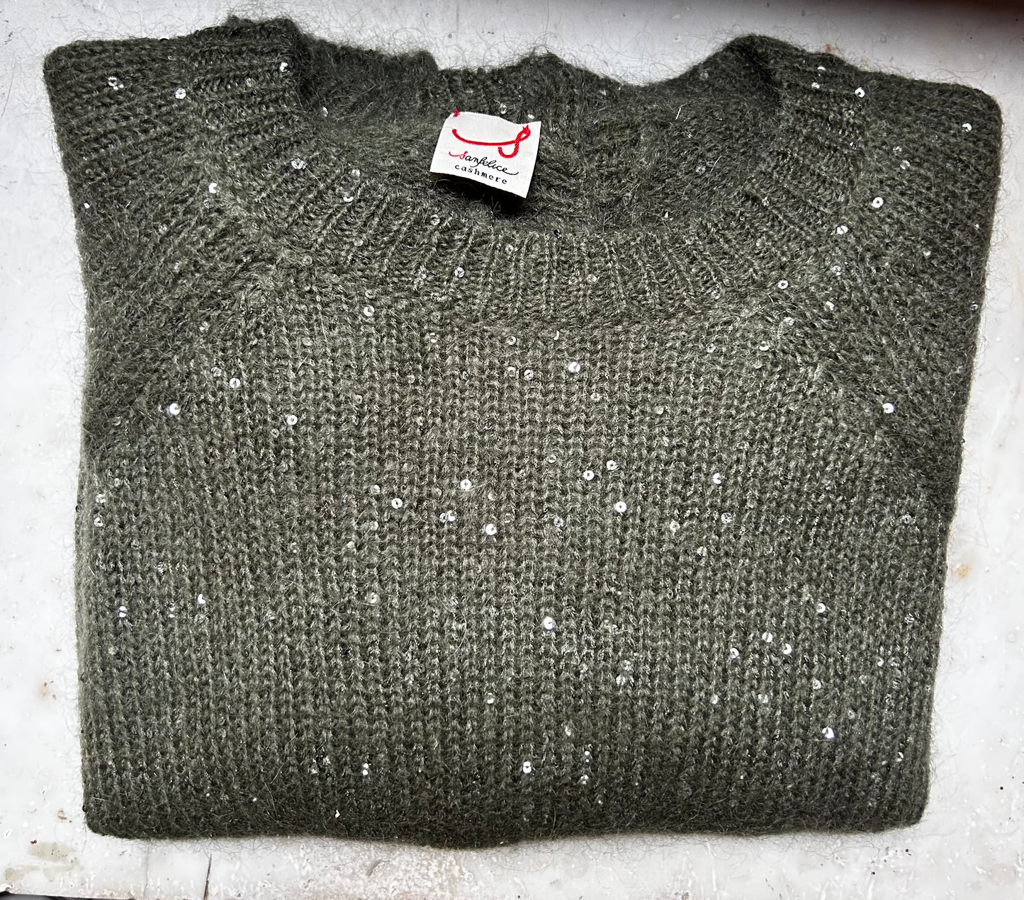 Golf Mohair pailletes