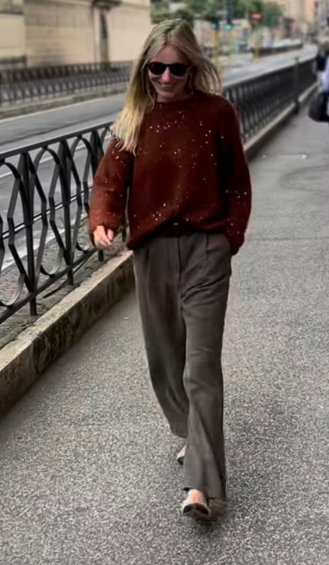 Golf Mohair pailletes