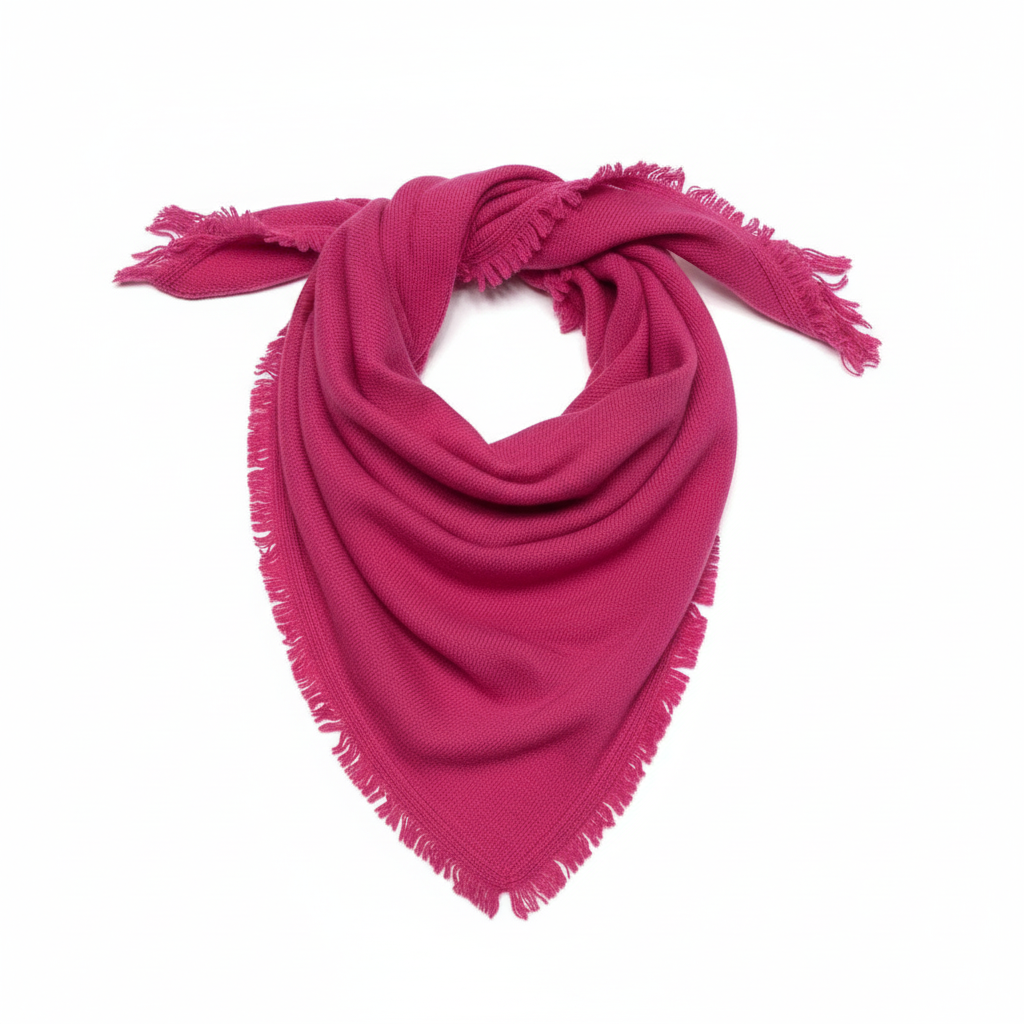 Bandana fucsia drappeggiata
