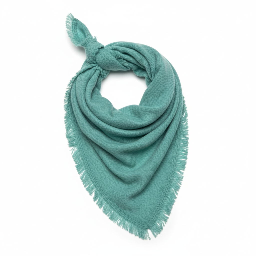 Bandana verde acqua drappeggiata