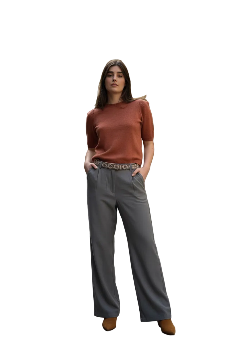 Pantaloni grigi - stile Sézane